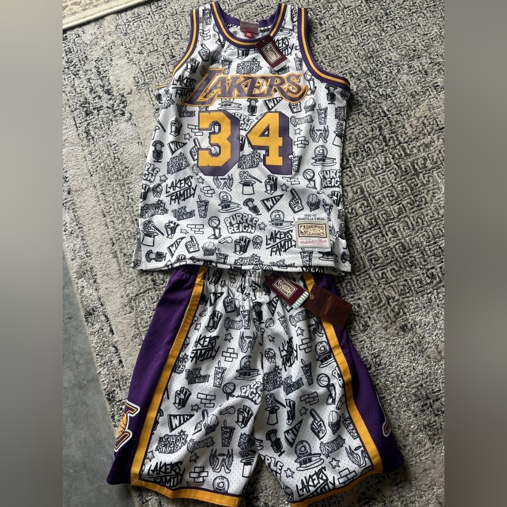 Mitchell & Ness Lakers Shaq O'neal Doodle Set